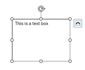Inserted image of a dog with selection frame around it in Word